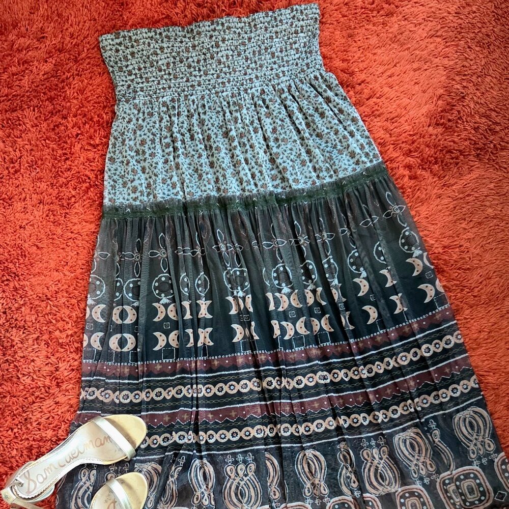 Vintage Long Skirt – Unknown Brand – XL – Multicolored Floral